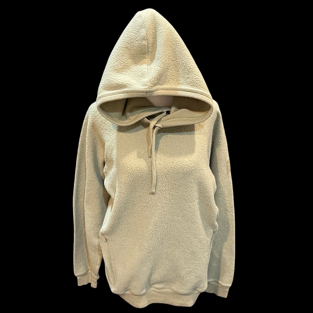 Alo Yoga Hoodie Triumph Fleece In Wasabi Green Sherpa Fleece Pullover Sz Large